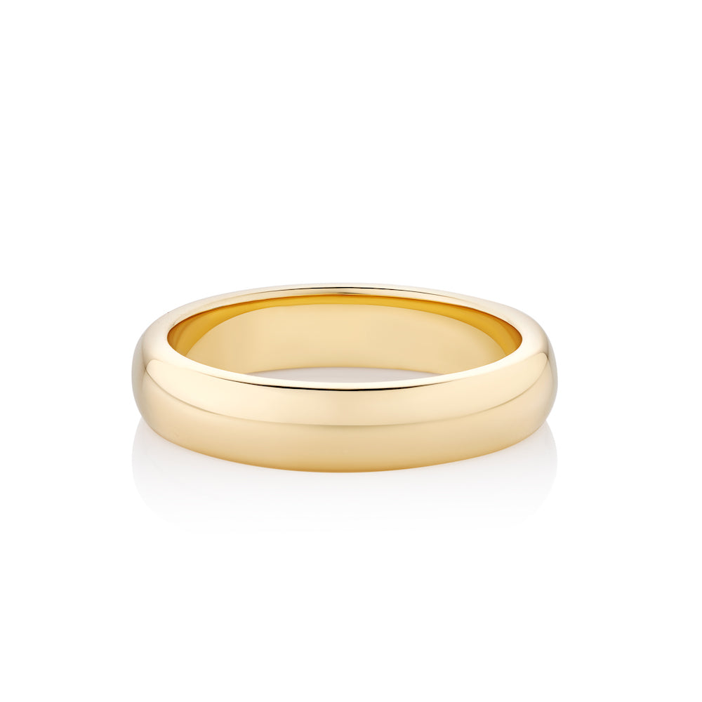 Mens Wedding Ring | Traditional – Violet Gray Design