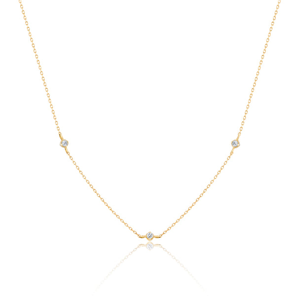 Alba Necklace | 14k Gold & Diamonds