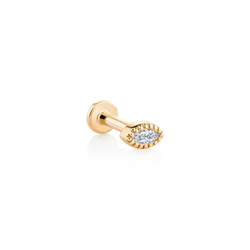 Mira Piercing Earring |  Diamond & 14ct Gold