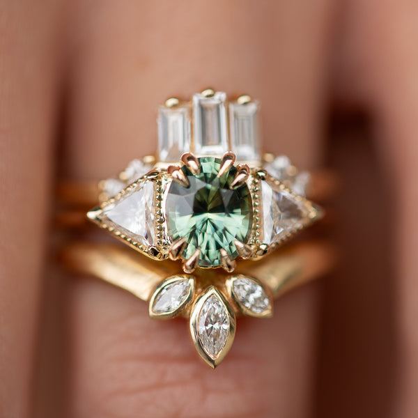 Madagascan Sapphire & Diamond Ring | Elowen