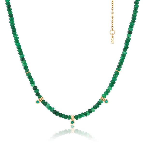 Willa Beaded Necklace | Jade & Emerald