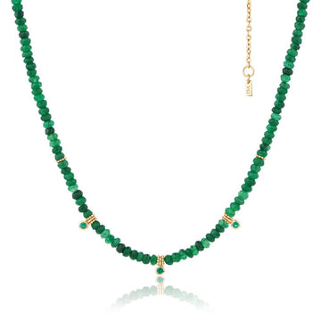 Willa Necklace | Jade & Emerald