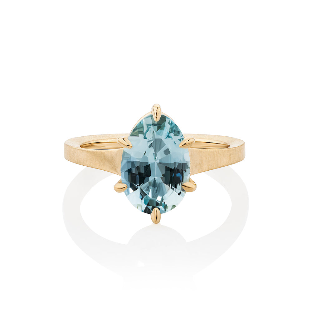 Aquamarine Ring | Thalassa - Violet Gray Design