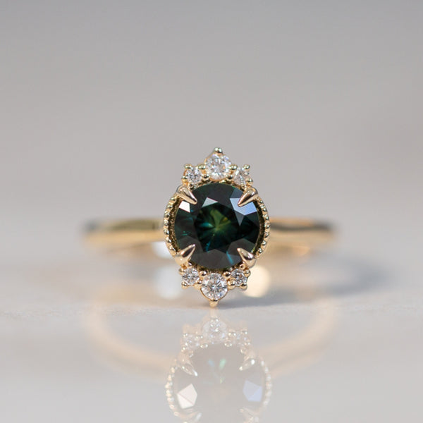 1.08ct Round Sapphire Ring | Ottilie