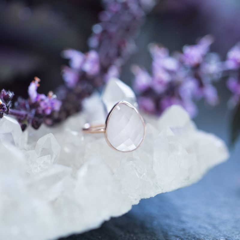 rose quartz ring, online jewellery