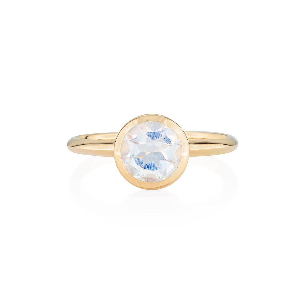 Moonstone Gold Ring, Engagement Ring, Online Jewellery