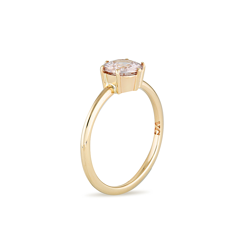 Zircon Gold Ring, Engagement Ring, Online Jewellery