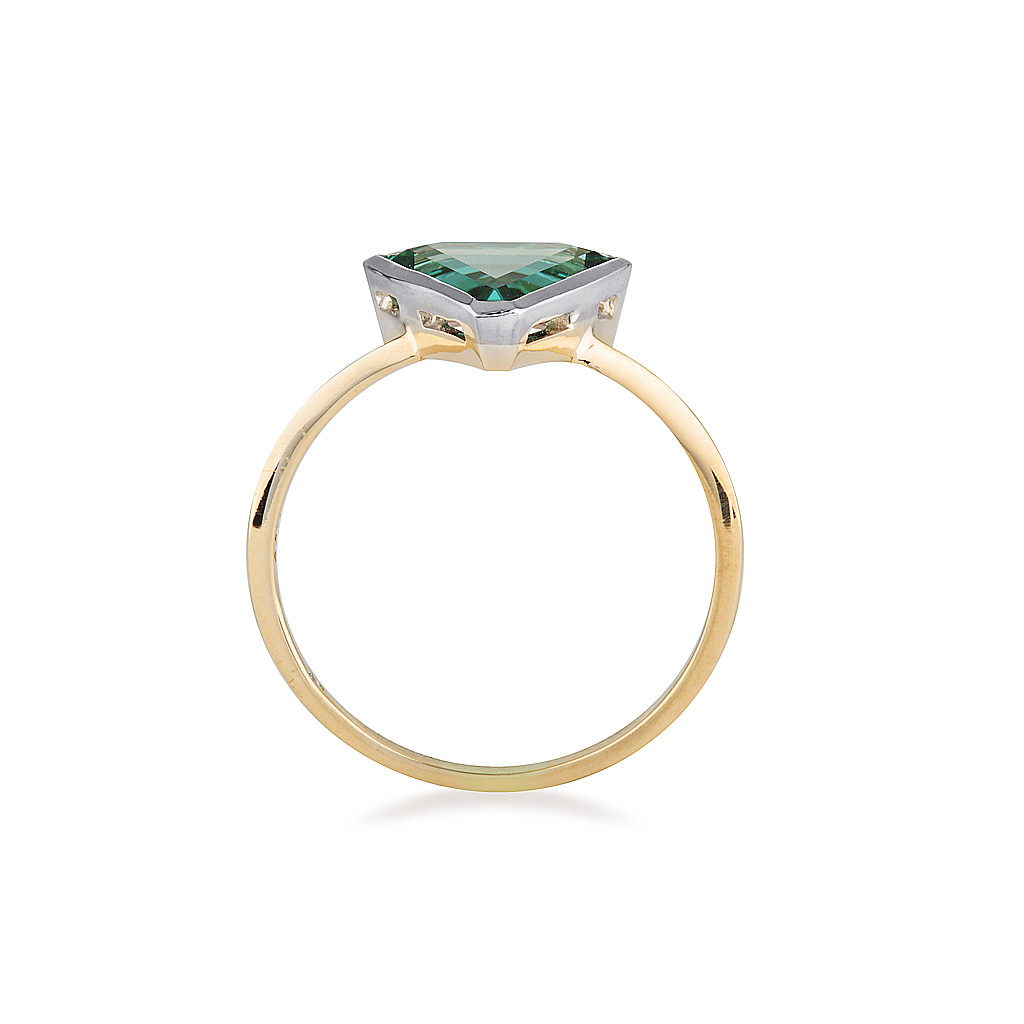 Tourmaline Gold Ring, Engagement Ring, Online Jewellery