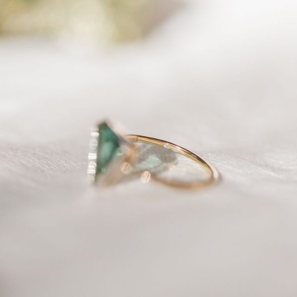 Tourmaline Gold Ring, Engagement Ring, Online Jewellery