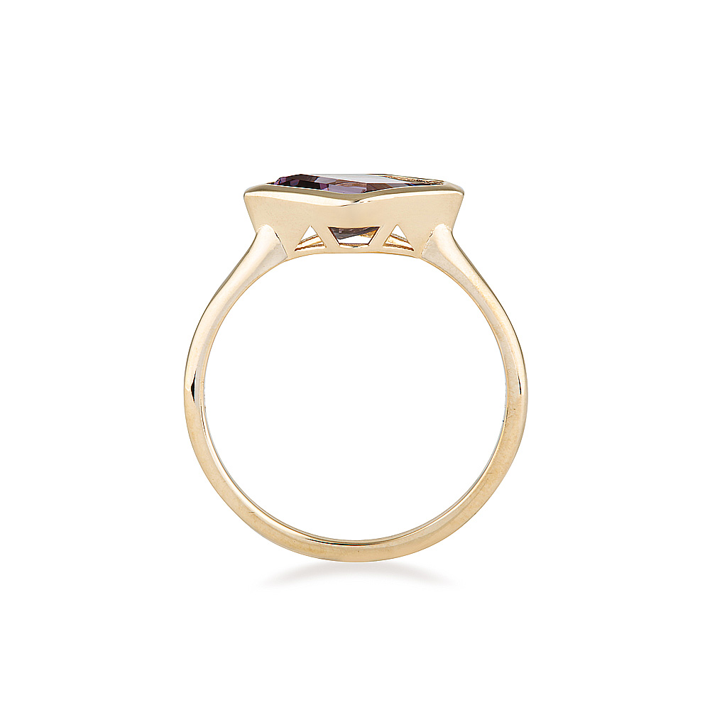Spinel Gold Ring, Alternative Engagement Ring, Online Jewellery