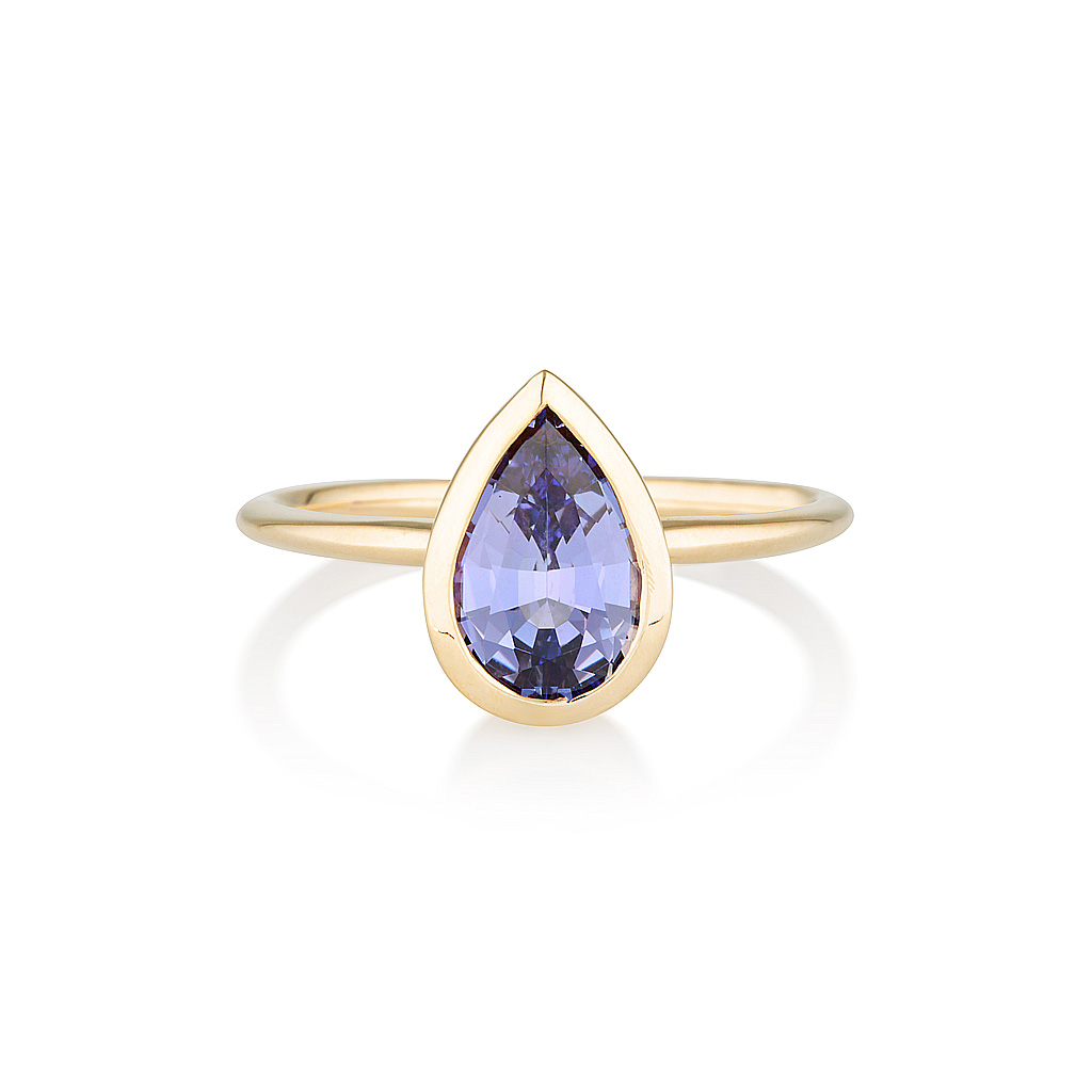 Tanzanite Gold Ring, Engagement Ring, Online Jewellery