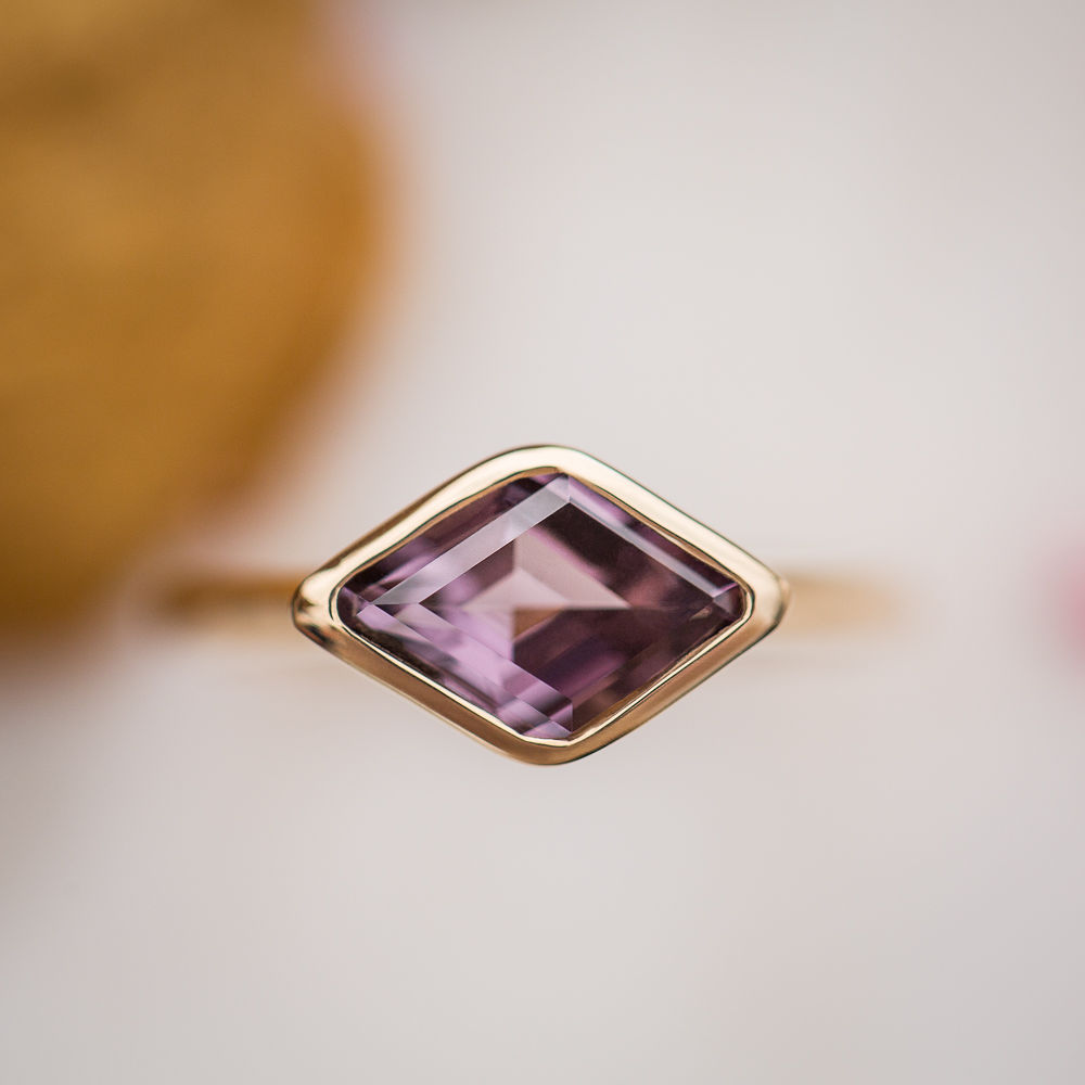 Spinel Gold Ring, Alternative Engagement Ring, Online Jewellery