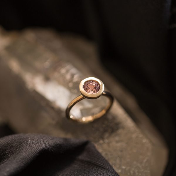 Purple Spinel Gold Ring