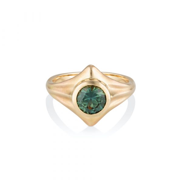 Australian Sapphire Diamond Ring