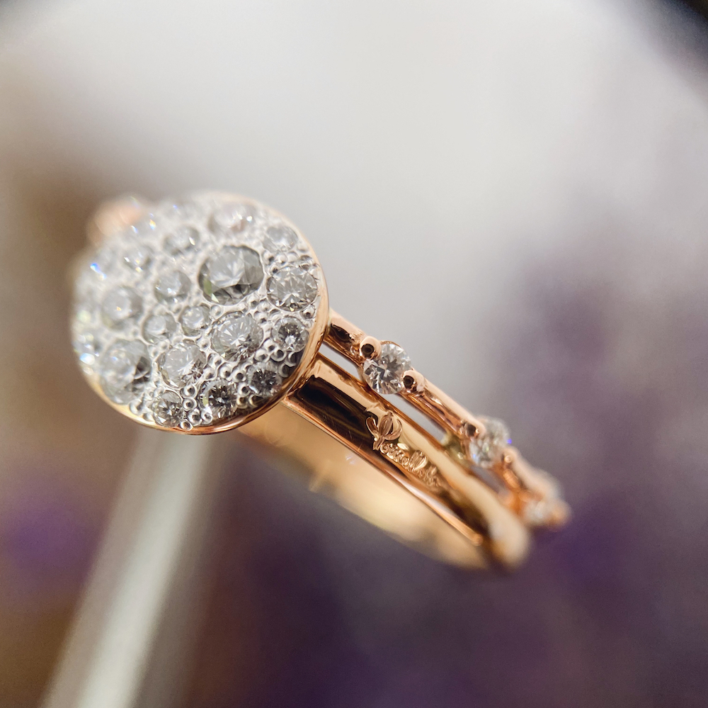 Bespoke Wedding Ring | Diamond & 14k Rose Gold