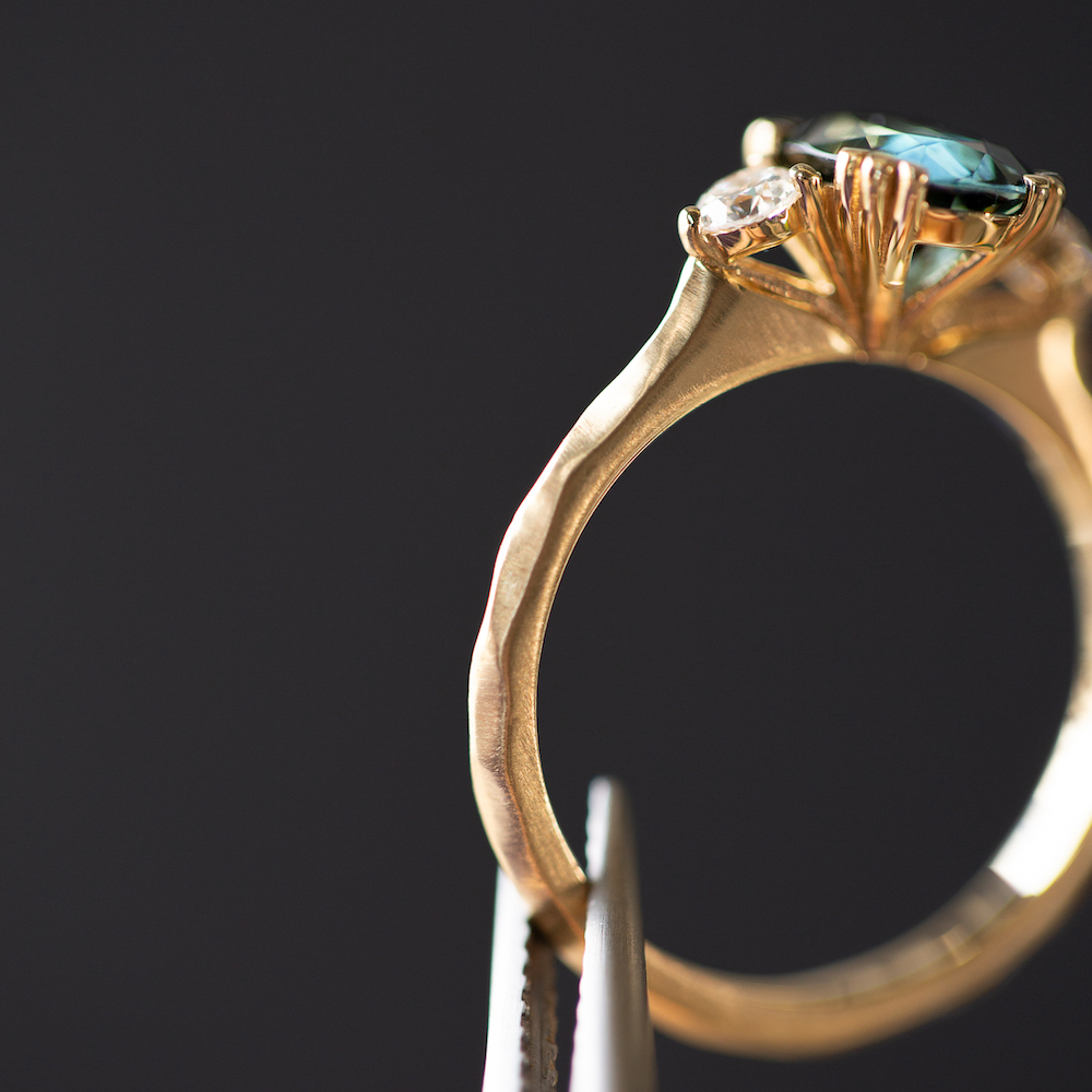 Australian Parti Sapphire Ring