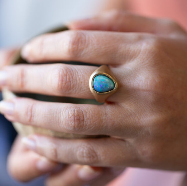 Opal Gold Ring