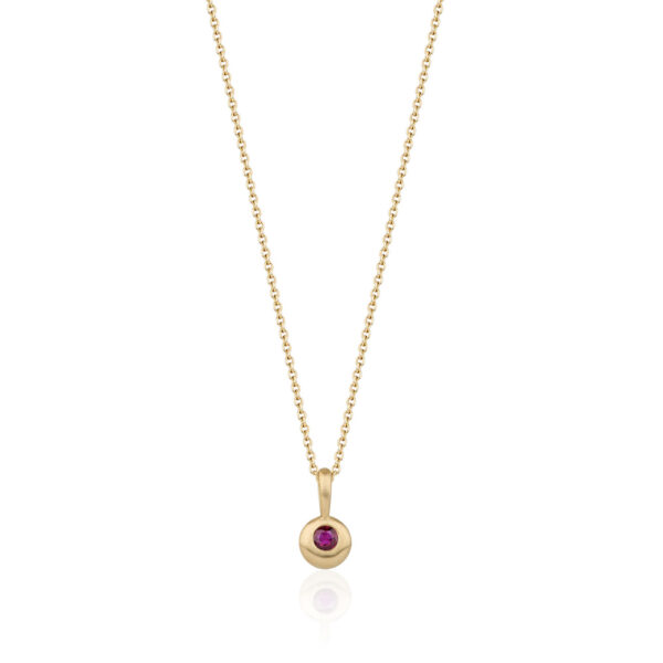 Ruby 9kt Gold Necklace